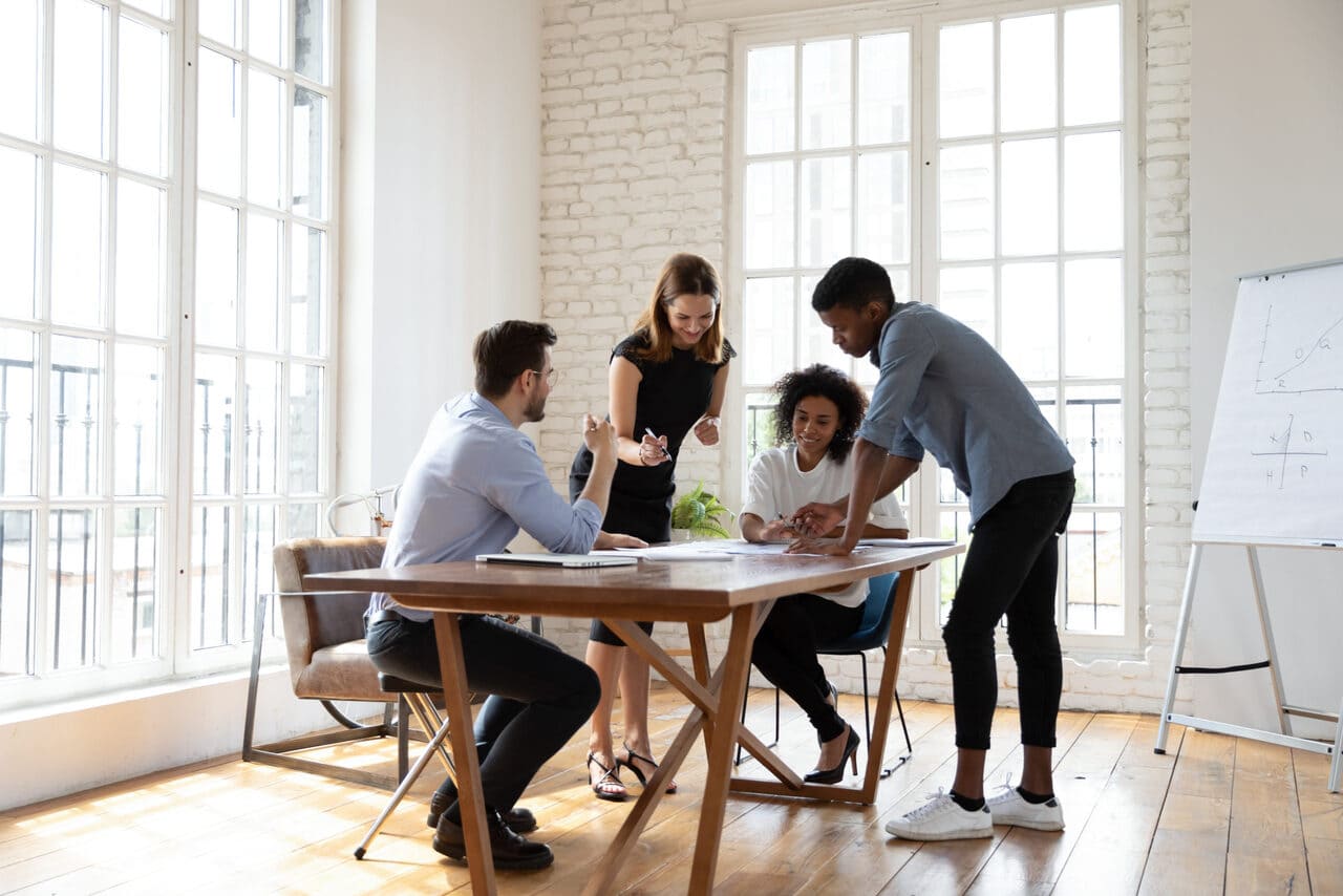 reunion pour établir un plan de communication RH